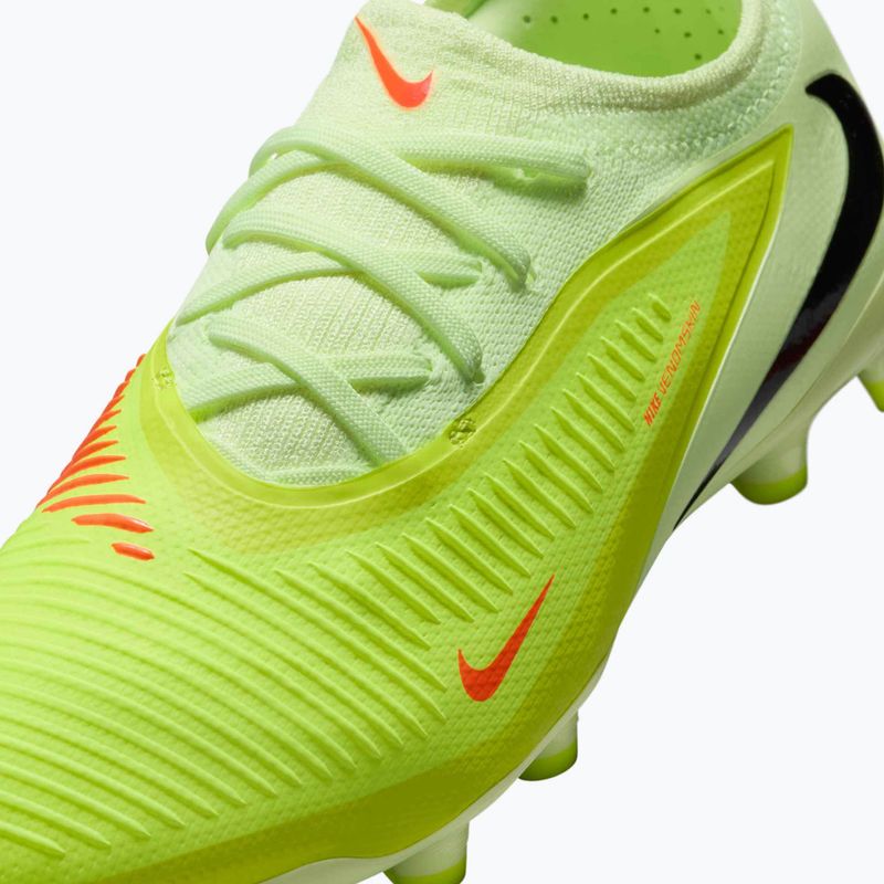 Ghete de fotbal pentru copii Nike Phantom 6 Low Pro FG/MG hyper crimson/limelight/black 8