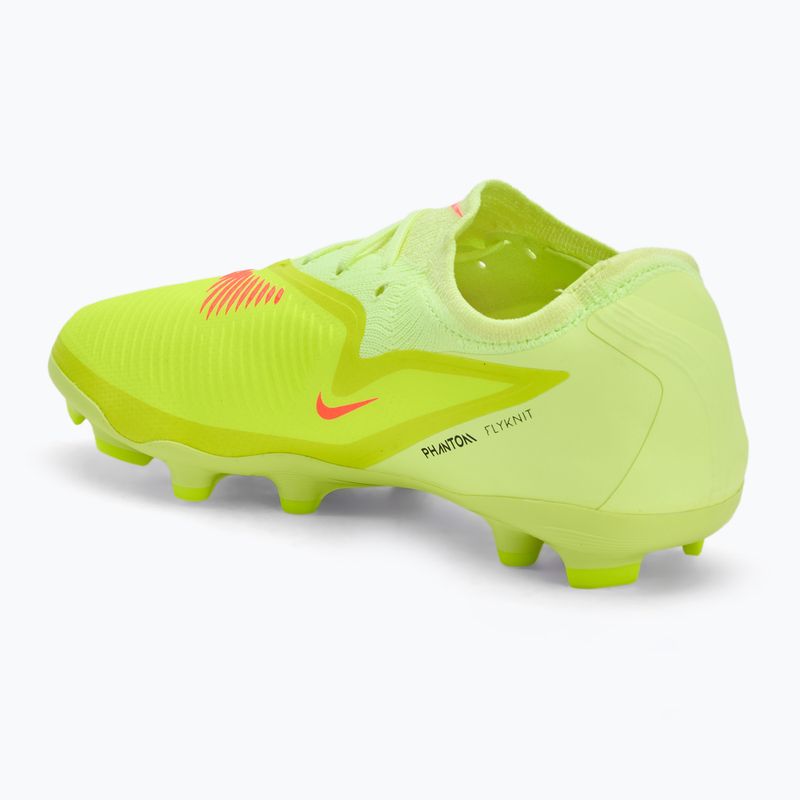 Ghete de fotbal pentru copii Nike Phantom 6 Low Pro FG/MG hyper crimson/limelight/black 3