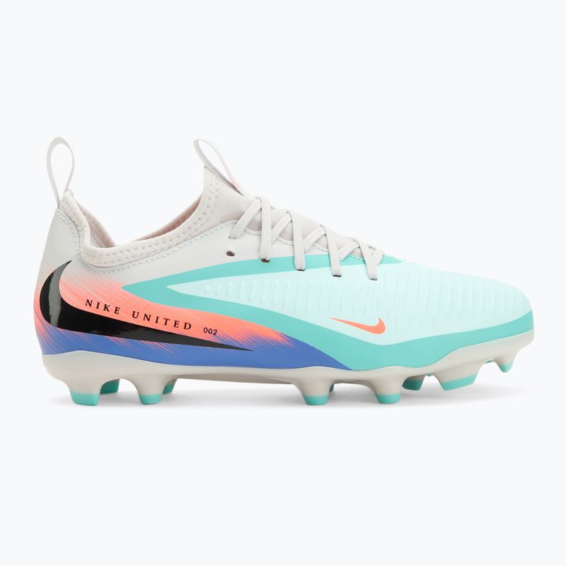 Încălțăminte de fotbal pentru bărbați Nike United Phantom 6 Low Academy Jr FG/MG pistachio frost/hyper orange 2