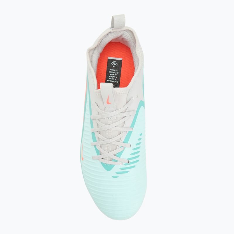 Încălțăminte de fotbal pentru bărbați Nike United Phantom 6 Low Academy Jr FG/MG pistachio frost/hyper orange 5