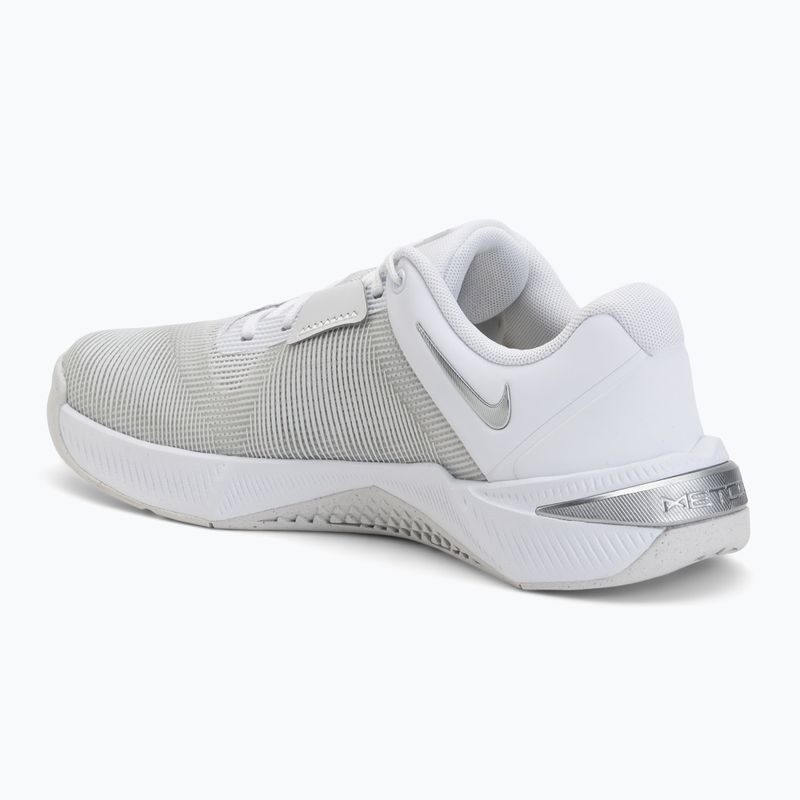 Încălțăminte de antrenament pentru femei Nike Metcon 10 white/platinum tint/metallic silver 3