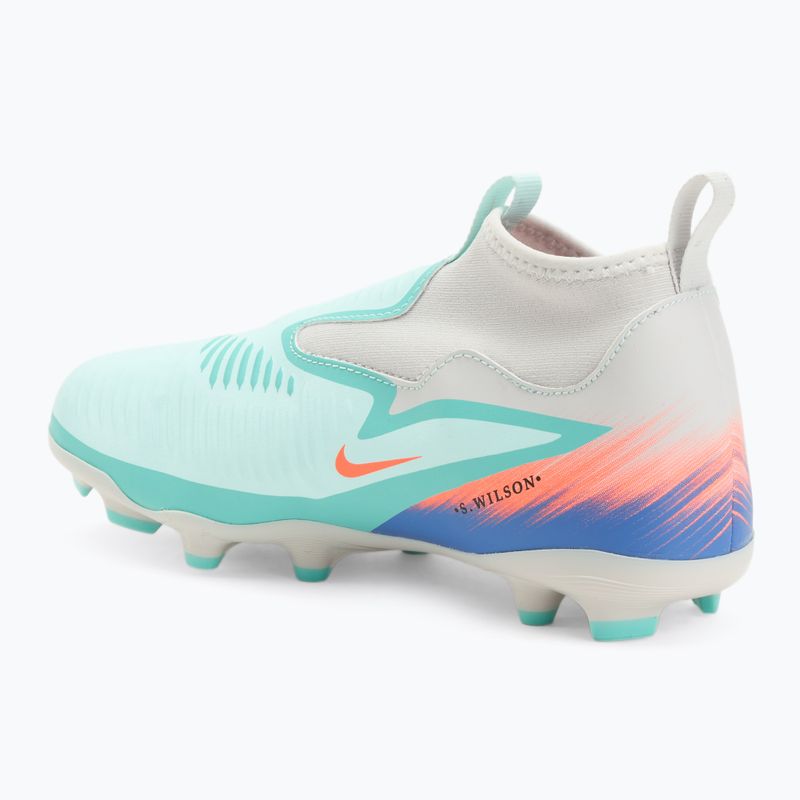 Încălțăminte de fotbal pentru copii Nike United Phantom 6 High Academy Jr FG/MG pistachio frost/hyper orange 3