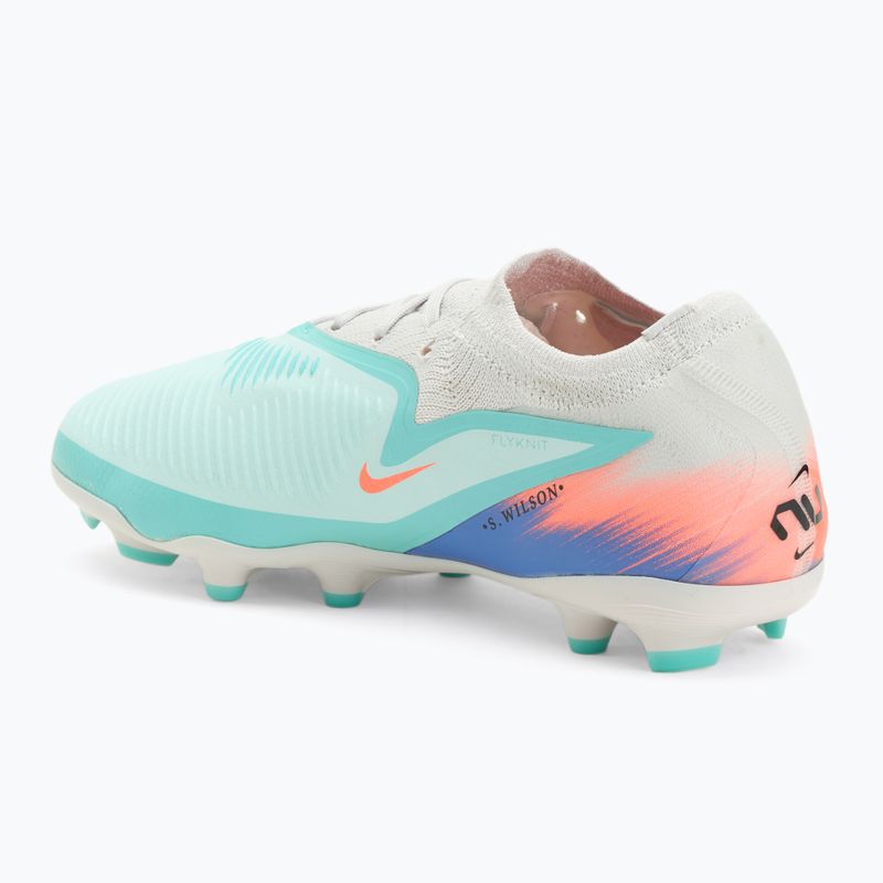 Încălțăminte de fotbal pentru bărbați Nike United Phantom 6 Low Pro Jr FG/MG pistachio frost/hyper orange 3
