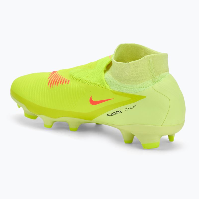 Ghete de fotbal pentru bărbați Nike Phantom 6 High Pro FG hyper crimson/limelight/black 3