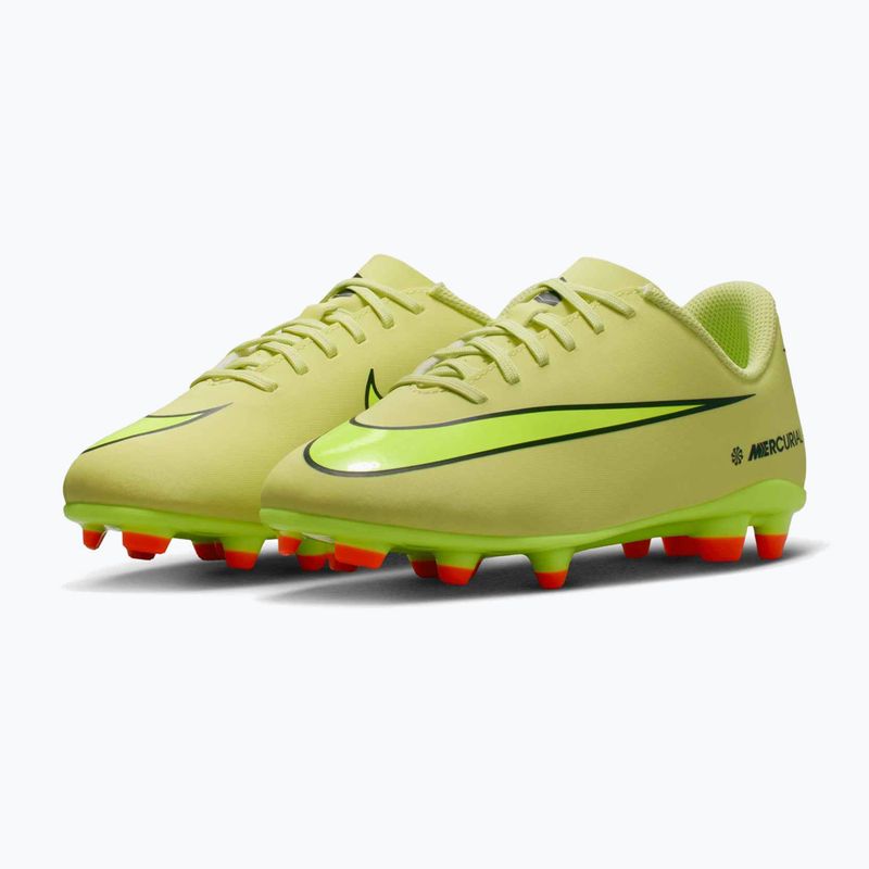 Ghete de fotbal pentru copii Nike Mercurial Vapor 16 Club FG/MG limelight/hyper crimson/volt 3