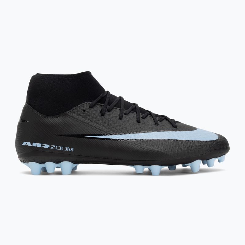 Încălțăminte de fotbal pentru bărbați Nike Mercurial Superfly 10 Academy AG black/ice blue 2
