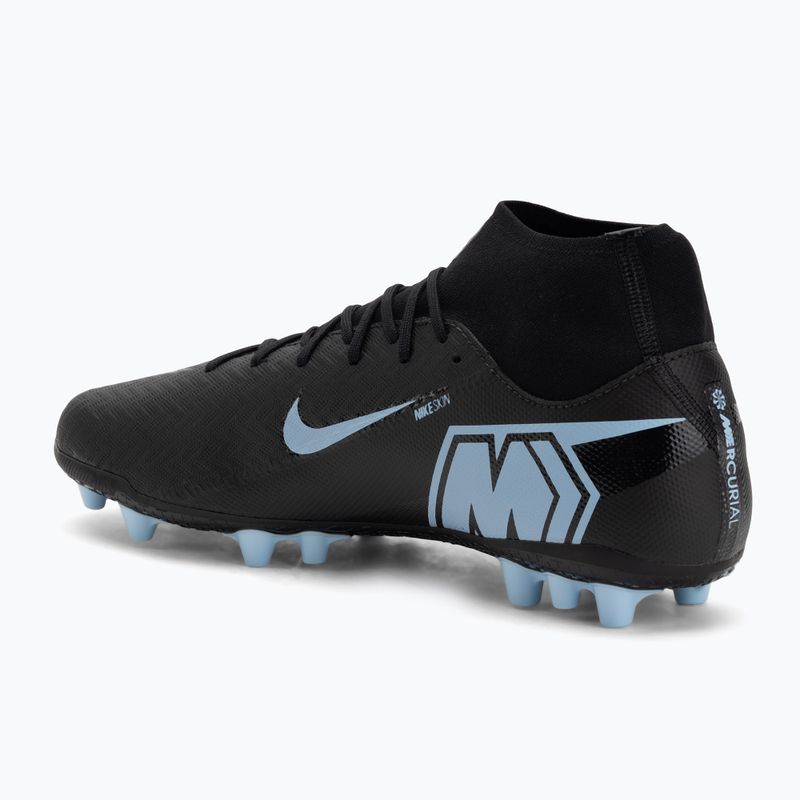 Încălțăminte de fotbal pentru bărbați Nike Mercurial Superfly 10 Academy AG black/ice blue 3
