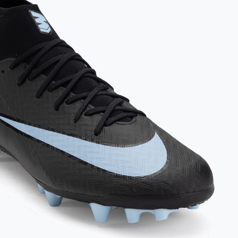 Încălțăminte de fotbal pentru bărbați Nike Mercurial Superfly 10 Academy AG black/ice blue 7