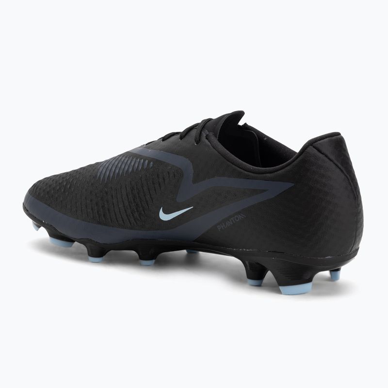 Încălțăminte de fotbal pentru bărbați Nike Phantom 6 Low Academy FG/MG black/black 3