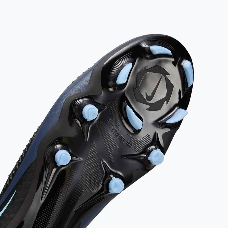 Încălțăminte de fotbal pentru bărbați Nike Phantom 6 Low Academy FG/MG black/black 10