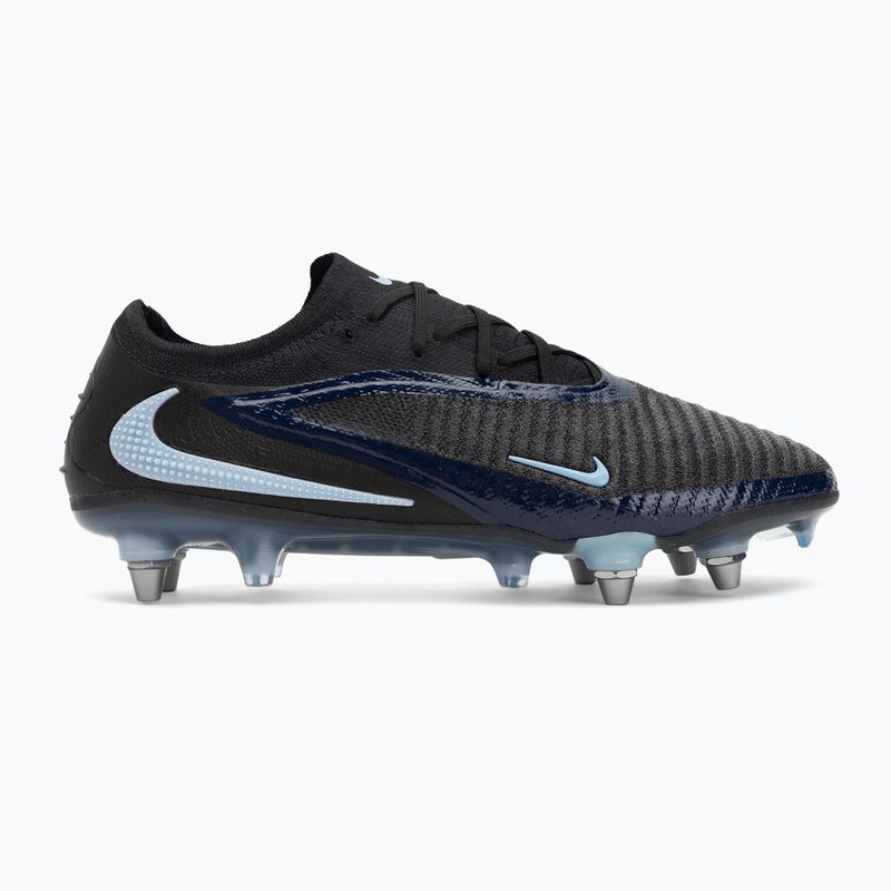 Încălțăminte de fotbal pentru bărbați Nike Phantom 6 Low Elite SG-Pro black/black 2