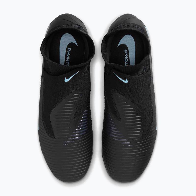 Încălțăminte de fotbal pentru bărbați Nike Phantom 6 High Pro FG black/black 8