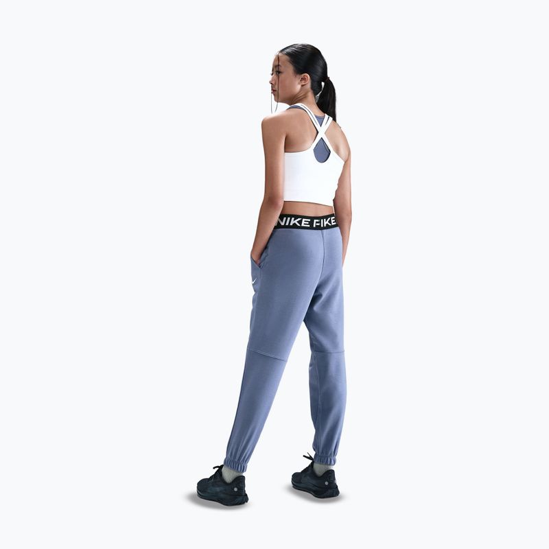 Pantaloni pentru copii Nike Pro Fleece Dri-Fit World Indigo/World Indigo/Black/White 3