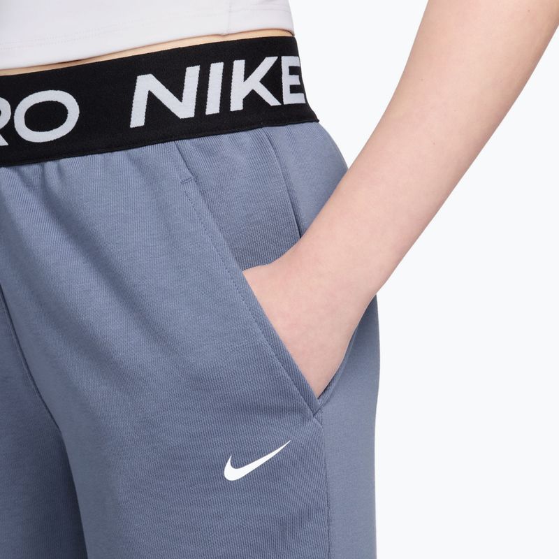 Pantaloni pentru copii Nike Pro Fleece Dri-Fit World Indigo/World Indigo/Black/White 6