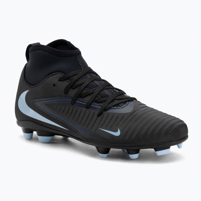 Încălțăminte de fotbal pentru bărbați Nike Phantom 6 High Club FG/MG black/black