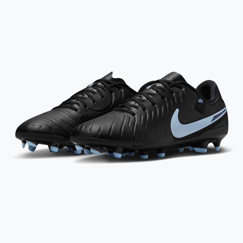 Încălțăminte de fotbal pentru bărbați Nike Tiempo Legend 10 Academy FG/MG black/black 10