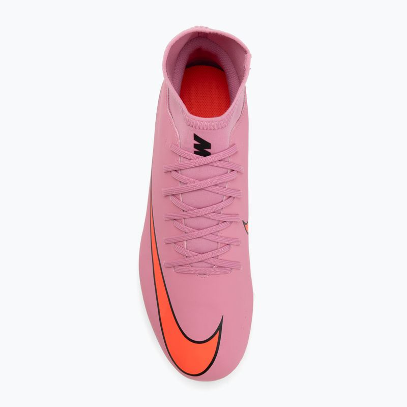 Încălțăminte de fotbal pentru bărbați Nike Mercurial Superfly 10 Club FG/MG magic flamingo/black/total crimson 5