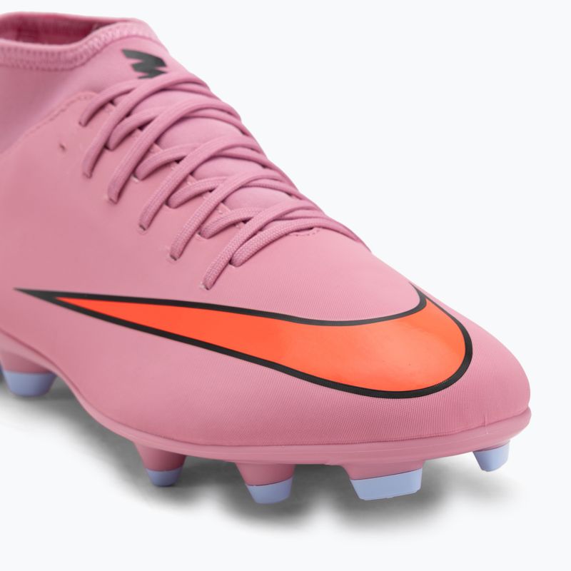 Încălțăminte de fotbal pentru bărbați Nike Mercurial Superfly 10 Club FG/MG magic flamingo/black/total crimson 7