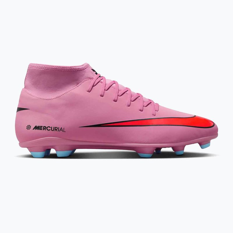 Încălțăminte de fotbal pentru bărbați Nike Mercurial Superfly 10 Club FG/MG magic flamingo/black/total crimson 8