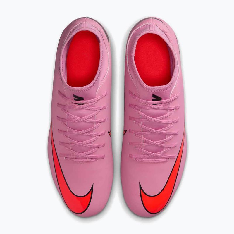 Încălțăminte de fotbal pentru bărbați Nike Mercurial Superfly 10 Club FG/MG magic flamingo/black/total crimson 13