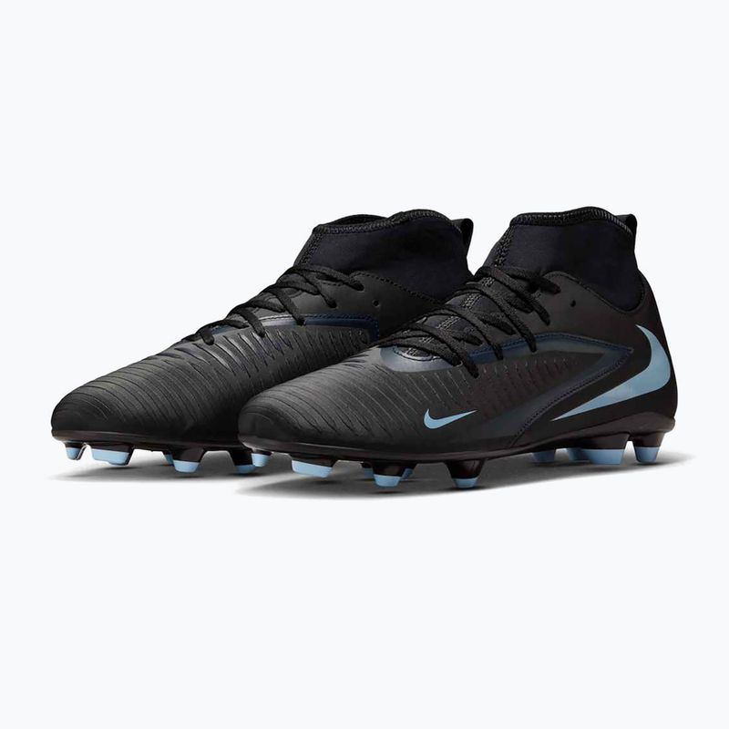 Încălțăminte de fotbal pentru bărbați Nike Phantom 6 High Club FG/MG black/black 10