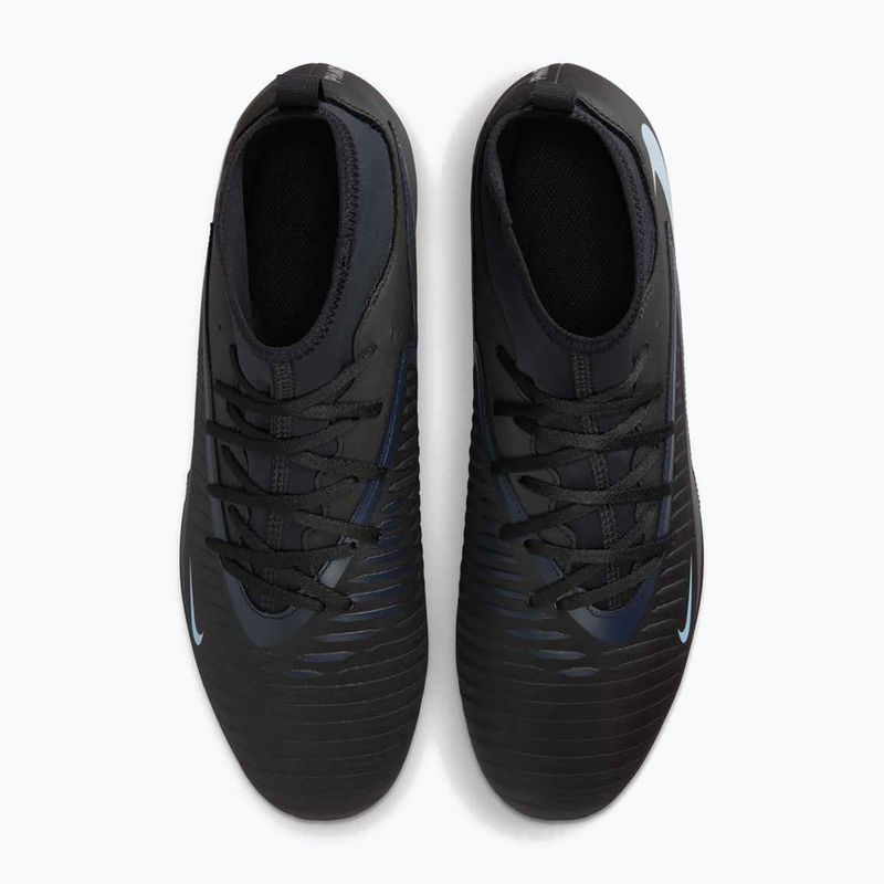 Încălțăminte de fotbal pentru bărbați Nike Phantom 6 High Club FG/MG black/black 13