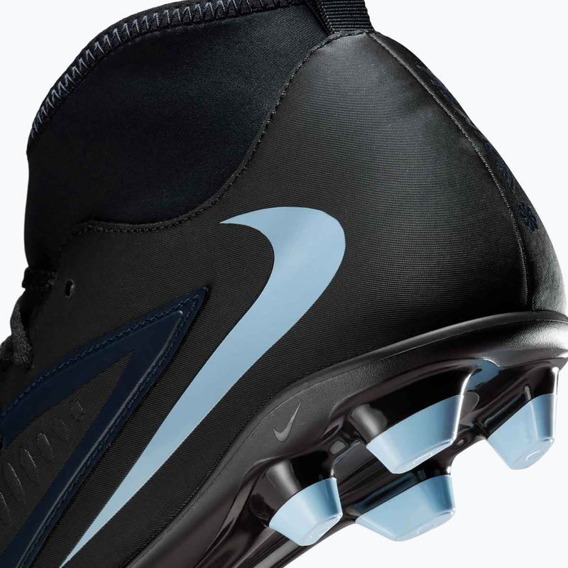 Încălțăminte de fotbal pentru bărbați Nike Phantom 6 High Club FG/MG black/black 15