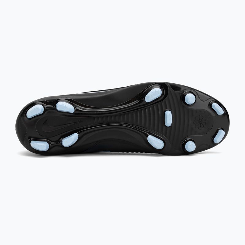 Încălțăminte de fotbal pentru bărbați Nike Phantom 6 Low Club FG/MG black/black 4