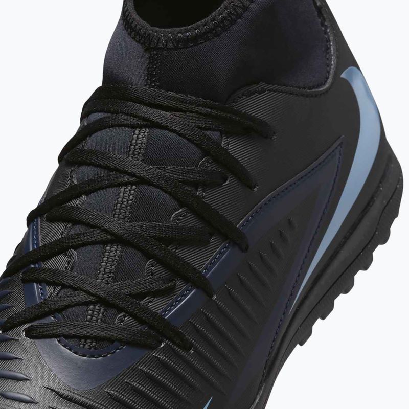 Încălțăminte de fotbal pentru bărbați Nike Phantom 6 High Club TF black/black 8