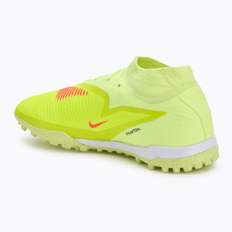 Ghete de fotbal pentru bărbați Nike Phantom 6 High Academy TF hyper crimson/life lime/black 3