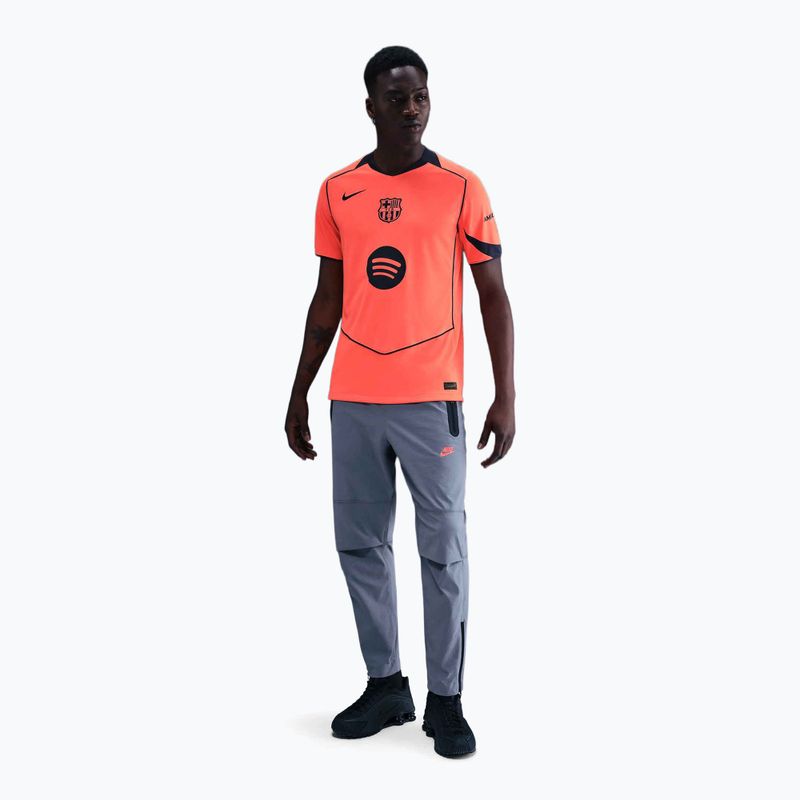 Tricou de fotbal pentru bărbați Nike FC Barcelona 2025/26 Stadium Third bright mango/midnight navy/midnight navy 2