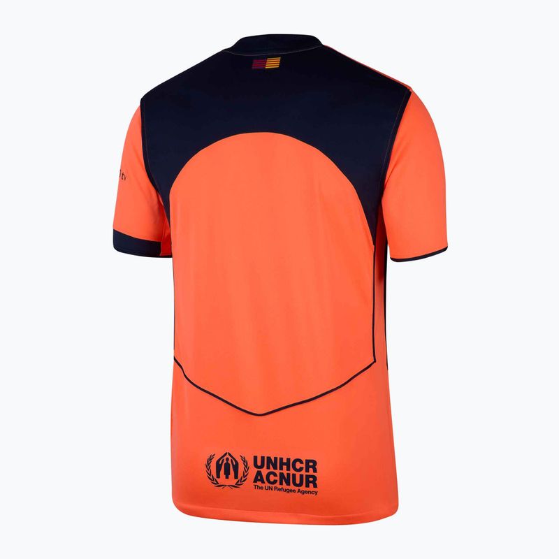 Tricou de fotbal pentru bărbați Nike FC Barcelona 2025/26 Stadium Third bright mango/midnight navy/midnight navy 8