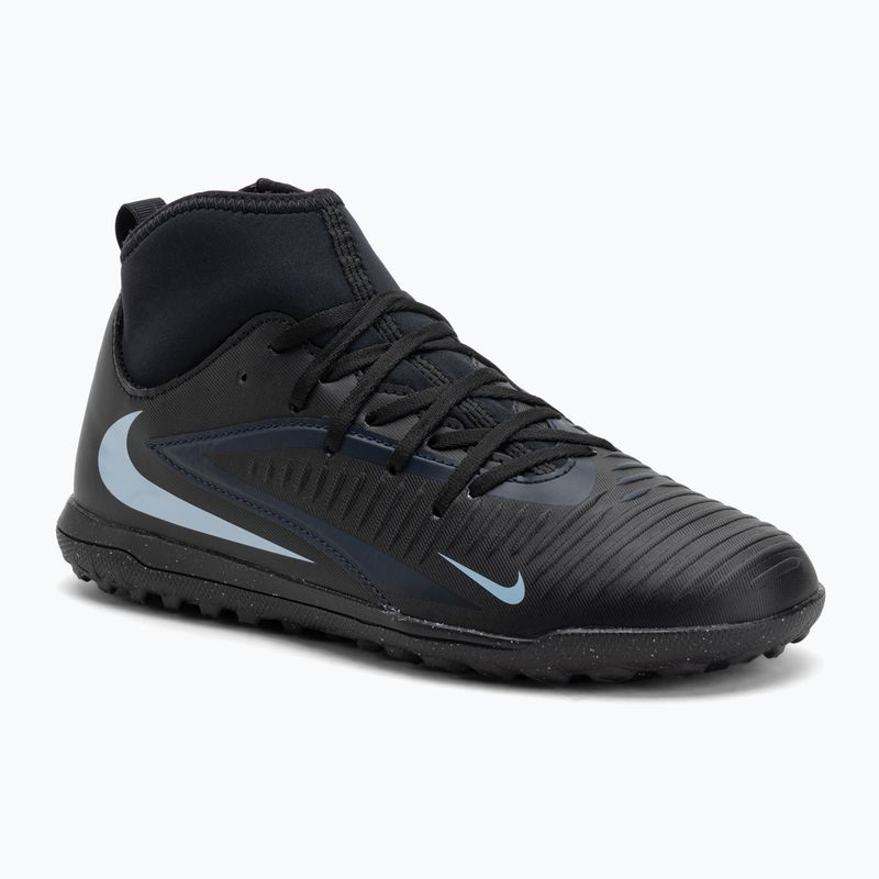 Încălțăminte de fotbal pentru copii Nike Phantom 6 High Club Jr TF black/black