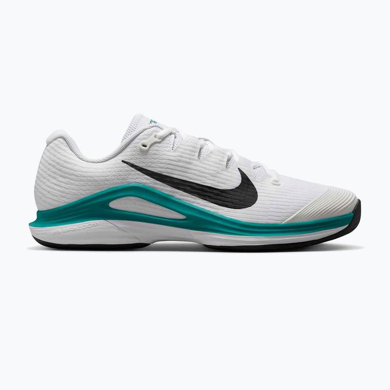 Încălțăminte de tenis pentru bărbați Nike Vapor 12 white / black / radiant emerald 8