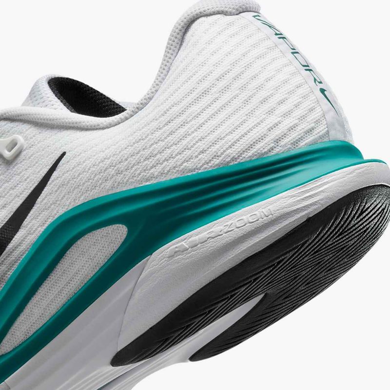 Încălțăminte de tenis pentru bărbați Nike Vapor 12 white / black / radiant emerald 16