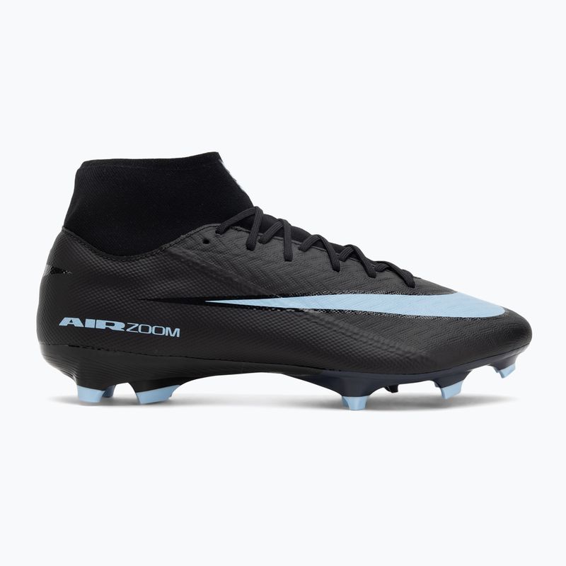 Încălțăminte de fotbal pentru bărbați Nike Mercurial Superfly 10 Academy MG black/ice blue 2