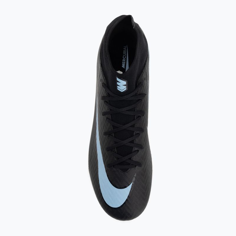 Încălțăminte de fotbal pentru bărbați Nike Mercurial Superfly 10 Academy MG black/ice blue 5