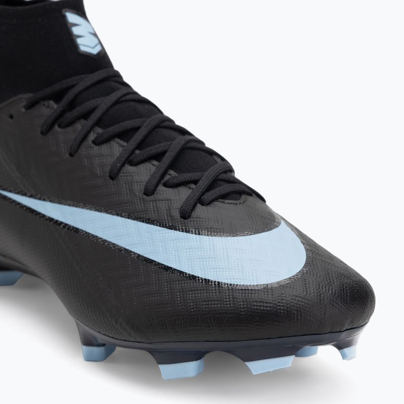 Încălțăminte de fotbal pentru bărbați Nike Mercurial Superfly 10 Academy MG black/ice blue 7