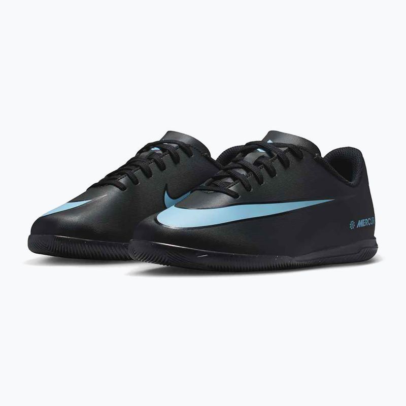 Încălțăminte de fotbal pentru copii Nike Mercurial Vapor 16 Club IC black/ice blue 10