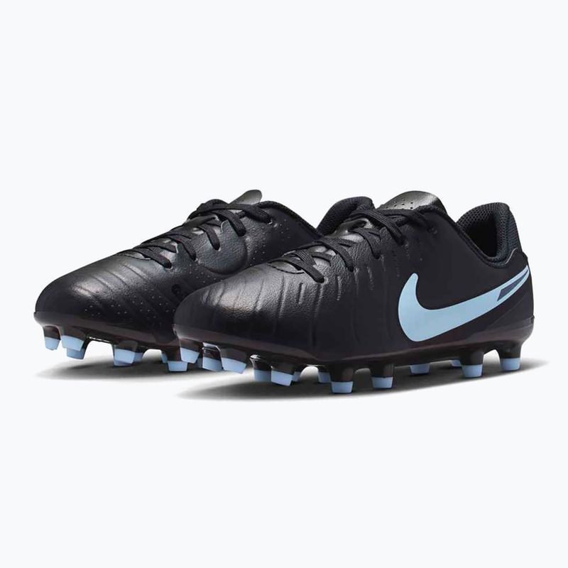 Încălțăminte de fotbal pentru copii Nike Tiempo Legend 10 Academy FG/MG black/black 10