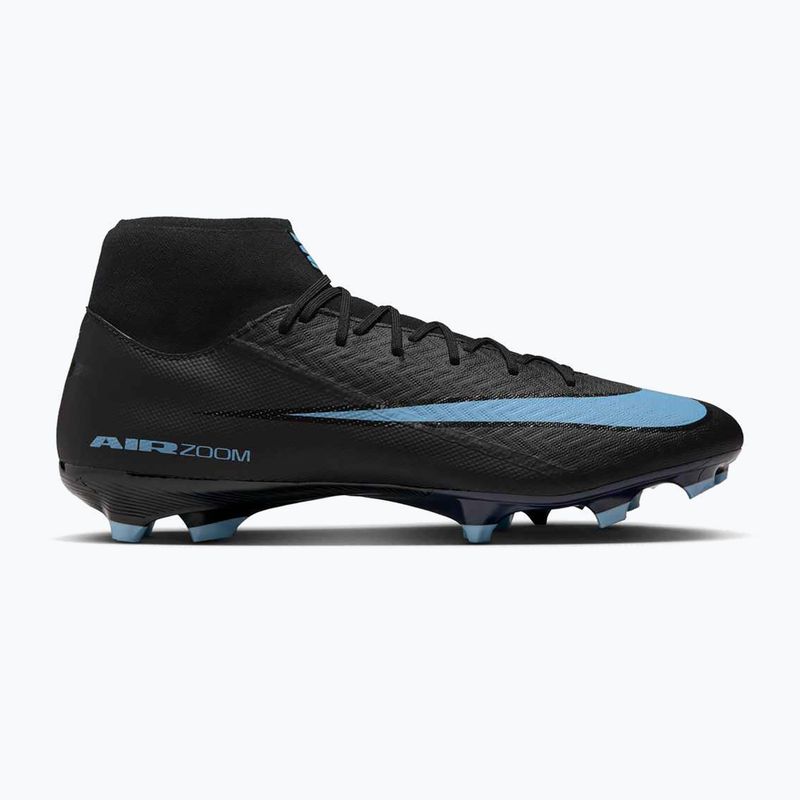 Încălțăminte de fotbal pentru bărbați Nike Mercurial Superfly 10 Academy MG black/ice blue 8