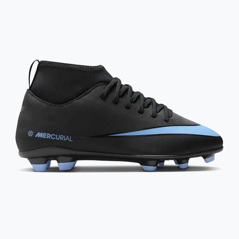 Încălțăminte de fotbal pentru copii Nike Mercurial Superfly 10 Club FG/MG black/ice blue 8