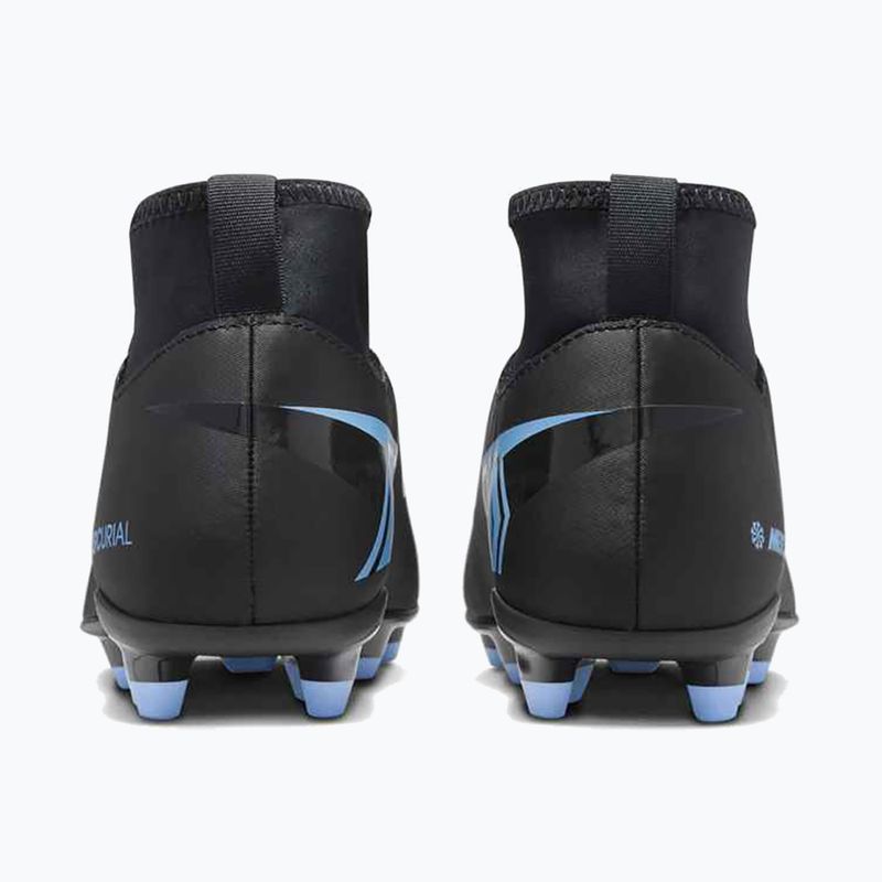 Încălțăminte de fotbal pentru copii Nike Mercurial Superfly 10 Club FG/MG black/ice blue 11