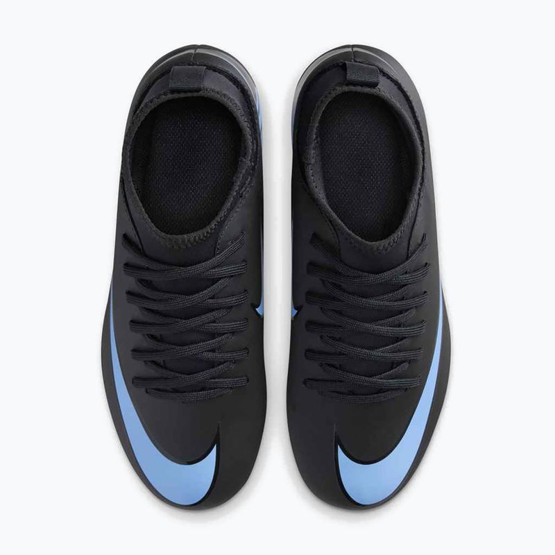 Încălțăminte de fotbal pentru copii Nike Mercurial Superfly 10 Club FG/MG black/ice blue 12