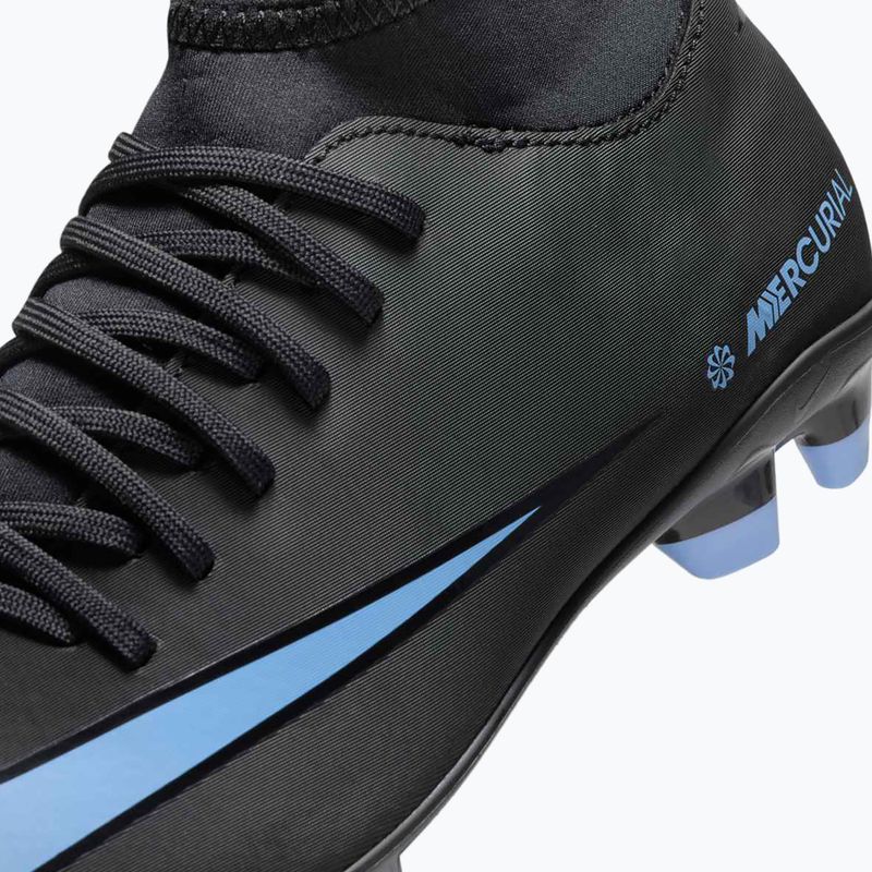 Încălțăminte de fotbal pentru copii Nike Mercurial Superfly 10 Club FG/MG black/ice blue 13