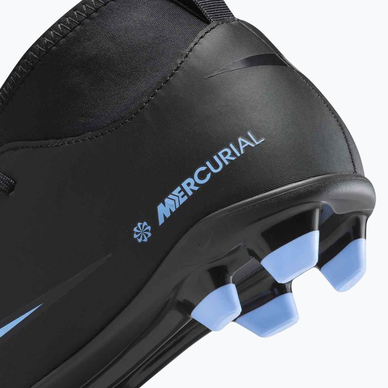 Încălțăminte de fotbal pentru copii Nike Mercurial Superfly 10 Club FG/MG black/ice blue 14