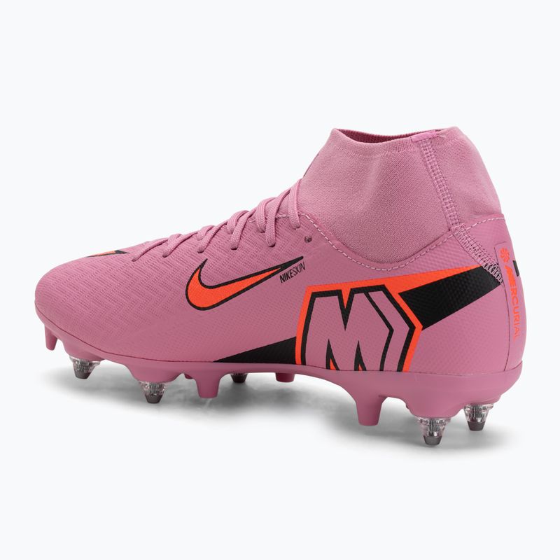 Încălțăminte de fotbal pentru bărbați Nike Mercurial Superfly 10 Academy SG-Pro magic flamingo/black/total crimson 3