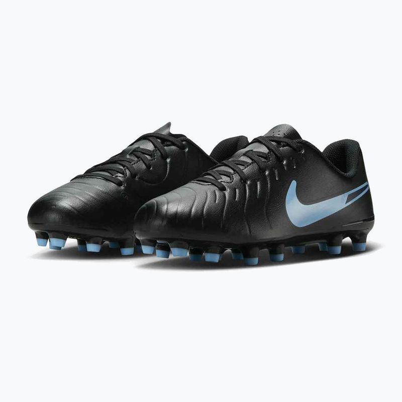 Încălțăminte de fotbal pentru copii Nike Tiempo Legend 10 Club FG/MG black/black 10