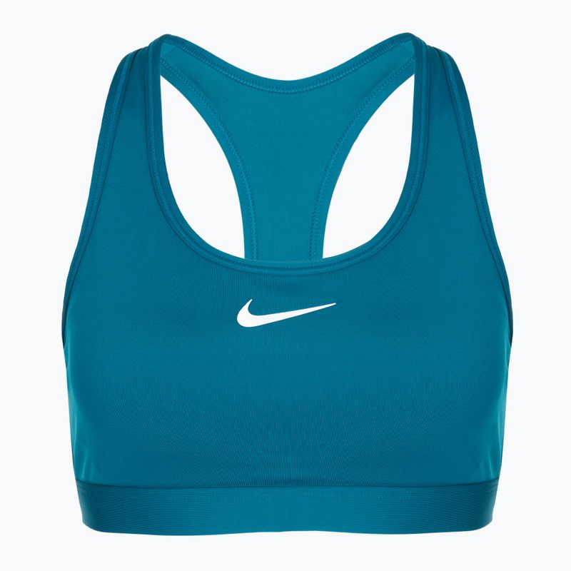 Sutien de antrenament Nike Swoosh Medium Support green abyss/white 7
