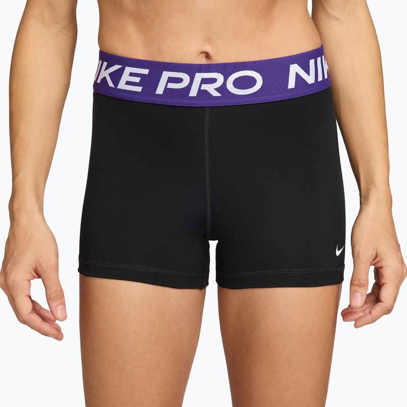 Pantaloni scurți pentru femei Nike Pro 365 3" black/court purple/white